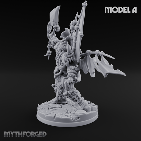 Standards Held Aloft Orc Bannermen A Miniature for Dungeons and Dragons, Pathfinder or other TTRPGs