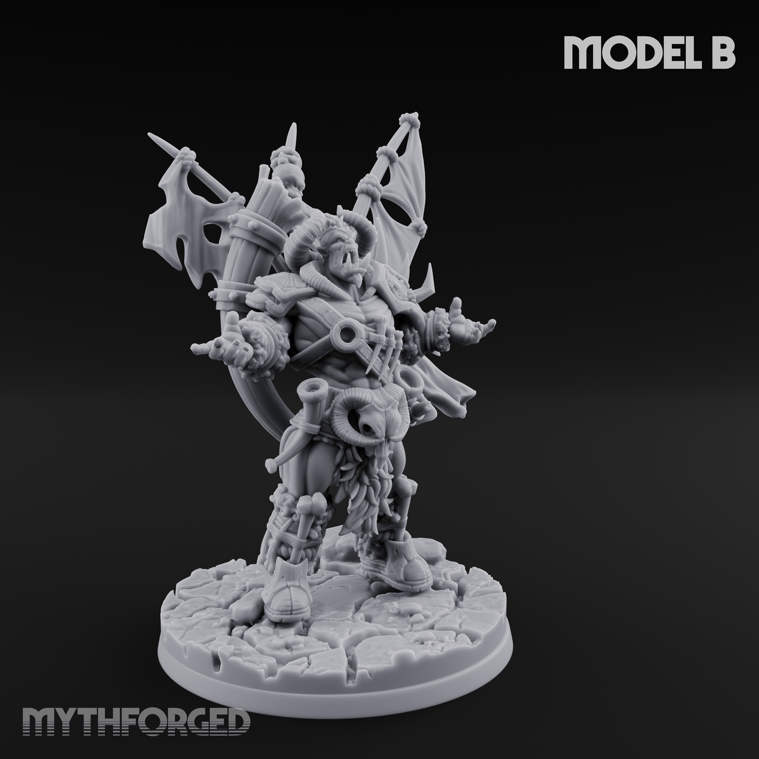 Standards Held Aloft Orc Bannermen Miniature for Dungeons and Dragons, Pathfinder or other TTRPGs