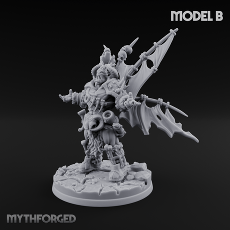Standards Held Aloft Orc Bannermen B Miniature for Dungeons and Dragons, Pathfinder or other TTRPGs