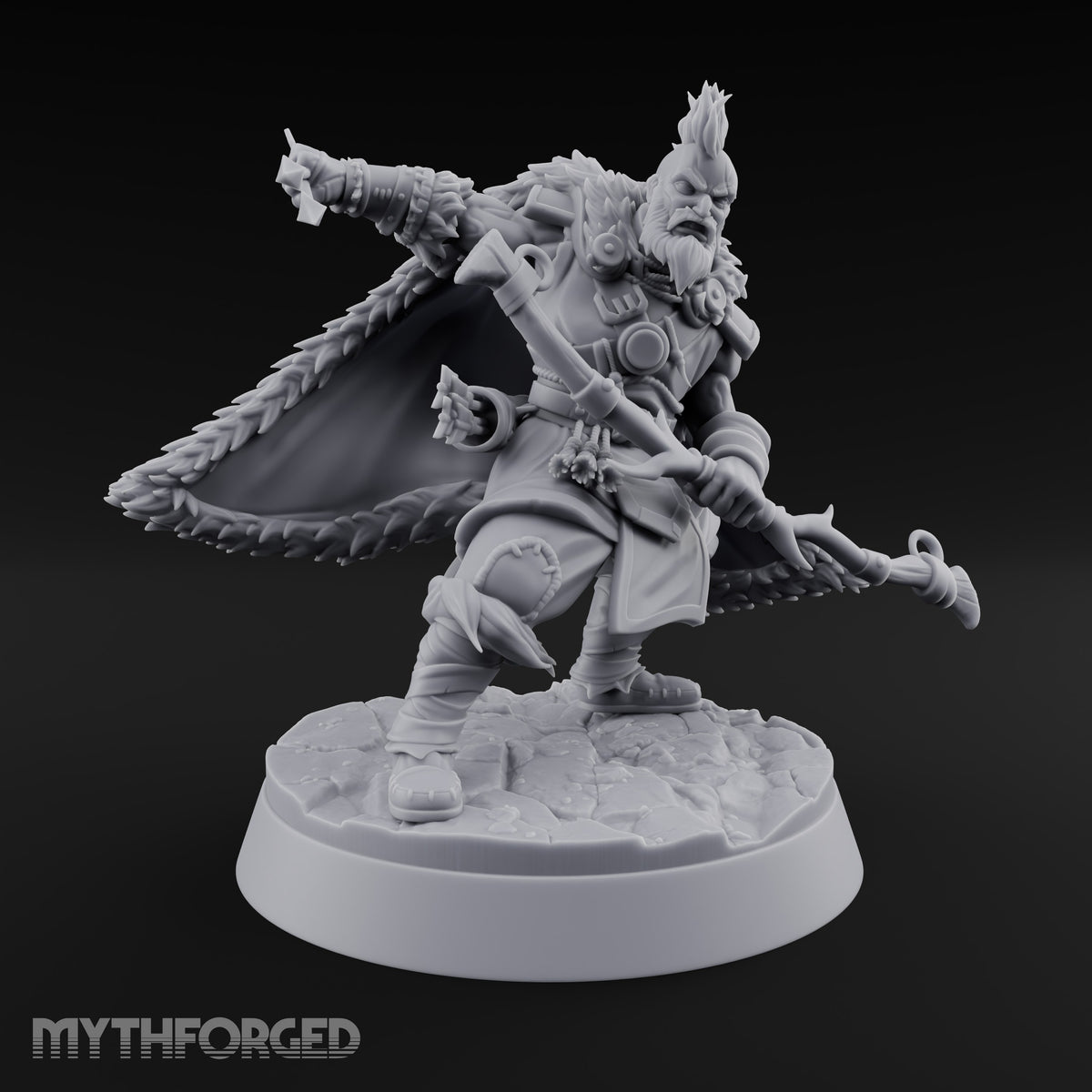 Furs Still Frosted Human Barbarian A — Bow & Arrows