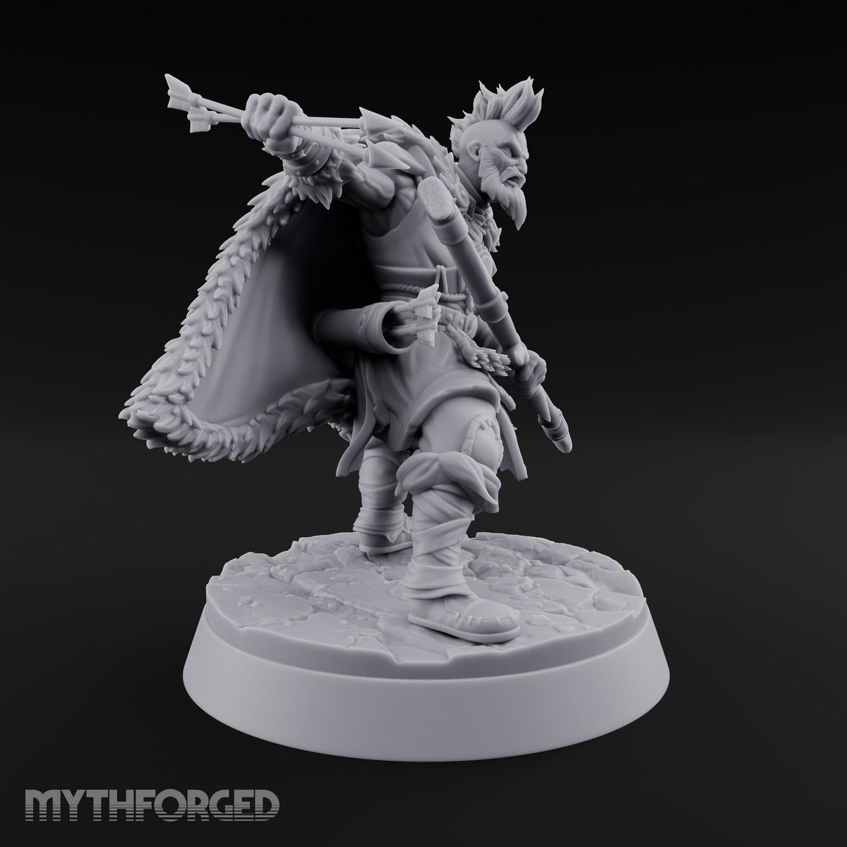 Furs Still Frosted Human Barbarian A — Bow & Arrows