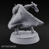 Furs Still Frosted Human Barbarian A — Sword & Knife