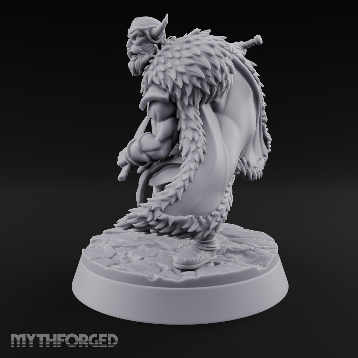 Furs Still Frosted Human Barbarian A — Sword & Knife
