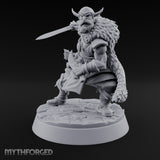 Furs Still Frosted Human Barbarian A — Sword & Knife