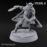 Furs Still Frosted Human Barbarians — A · Sword & Knife + Polearm + Shield & Hatchet + Dagger