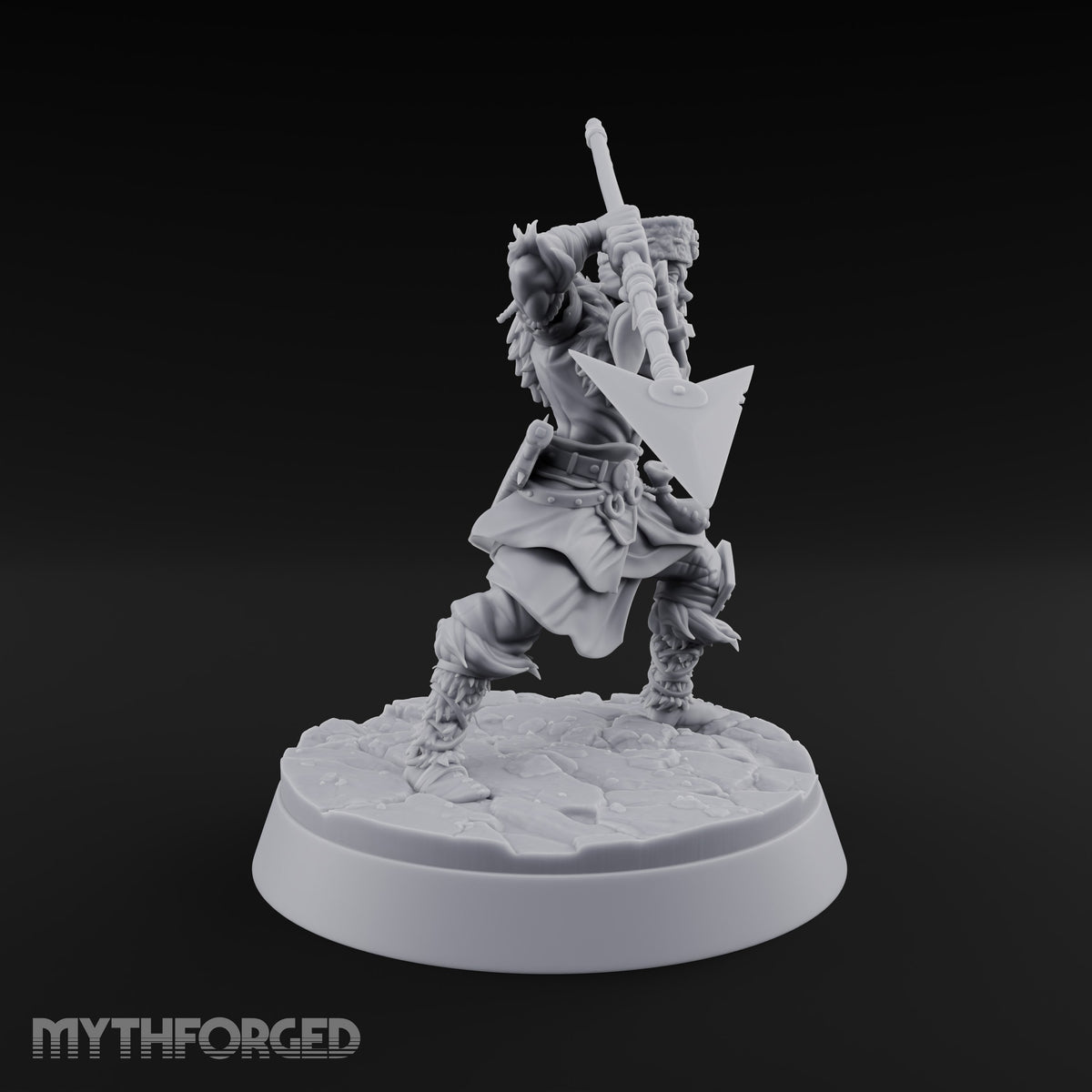 Furs Still Frosted Human Barbarian B — Polearm