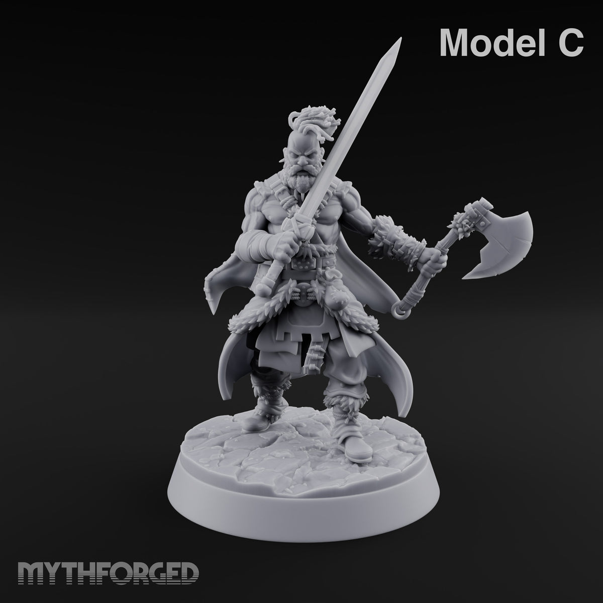 Furs Still Frosted Human Barbarian C — Sword & Axe