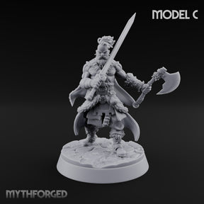 Furs Still Frosted Human Barbarian C — Sword & Axe