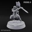 Furs Still Frosted Human Barbarian D — Axe & Sword