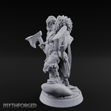 Axes Held High Barbarian Warchief Miniature for Dungeons and Dragons, Pathfinder or other TTRPGs