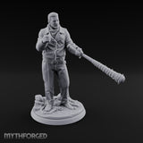 Barbed Bat Swinging Human Warlord Miniature for Dungeons and Dragons, Pathfinder or other TTRPGs
