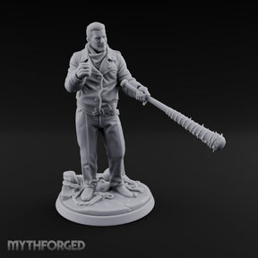 Barbed Bat Swinging Human Warlord Miniature for Dungeons and Dragons, Pathfinder or other TTRPGs