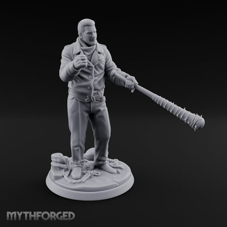 Barbed Bat Swinging Human Warlord Miniature for Dungeons and Dragons, Pathfinder or other TTRPGs