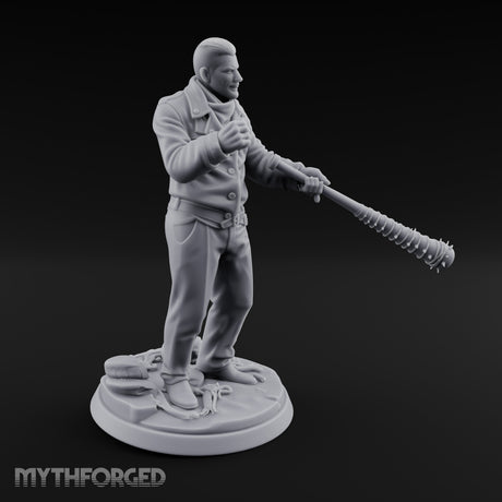 Barbed Bat Swinging Human Warlord Miniature for Dungeons and Dragons, Pathfinder or other TTRPGs