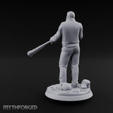Barbed Bat Swinging Human Warlord Miniature for Dungeons and Dragons, Pathfinder or other TTRPGs