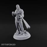 Barbed Bat Swinging Human Warlord Miniature for Dungeons and Dragons, Pathfinder or other TTRPGs