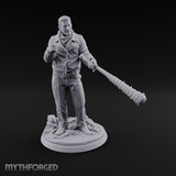 Barbed Bat Swinging Human Warlord Miniature for Dungeons and Dragons, Pathfinder or other TTRPGs
