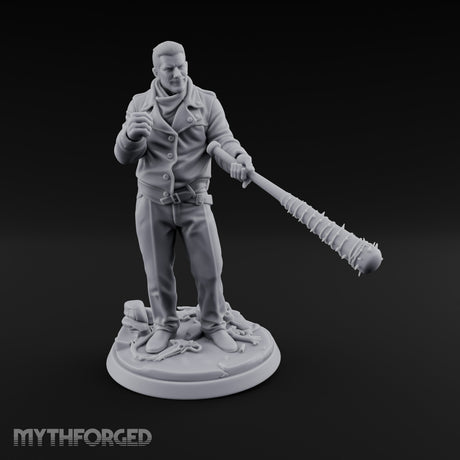 Barbed Bat Swinging Human Warlord Miniature for Dungeons and Dragons, Pathfinder or other TTRPGs