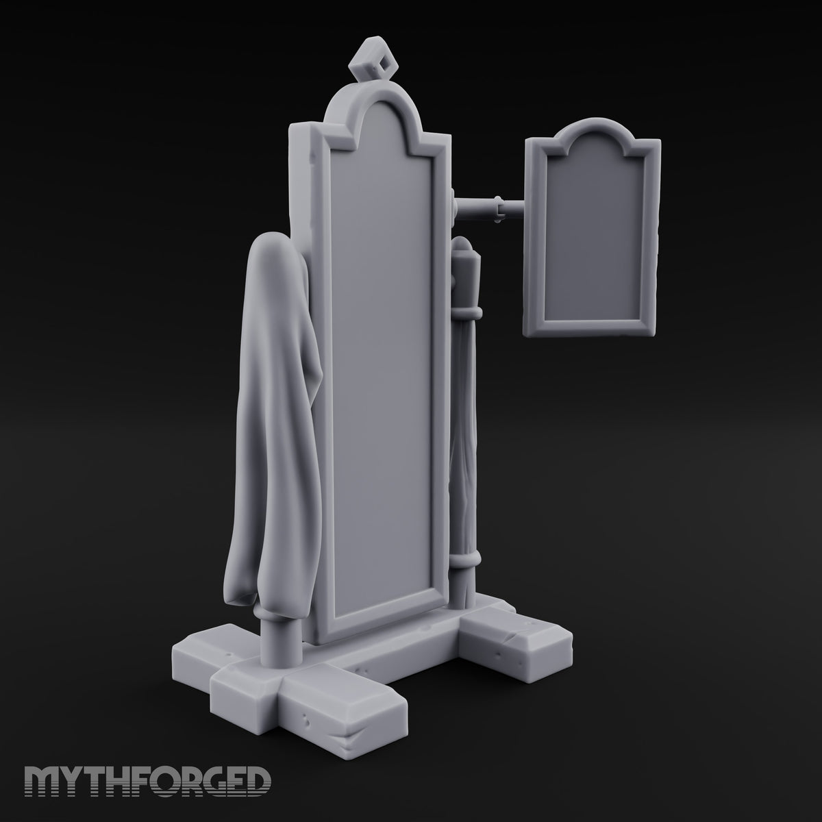 Vanity Fair Unveiled Standing Barber Shop Mirror
