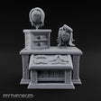 Hair Today, Gone Tomorrow Wooden Wig Display Desk