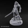 Bare Chested Sword Trailing Human Warrior — 32mm