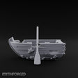 Barnacle-Crusted Plank-Splintered Wrecked Rowing Boat Miniature for Dungeons and Dragons, Pathfinder or other TTRPGs