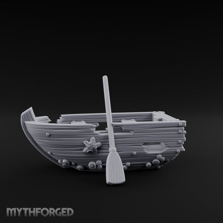 Barnacle-Crusted Plank-Splintered Wrecked Rowing Boat gallery 1
