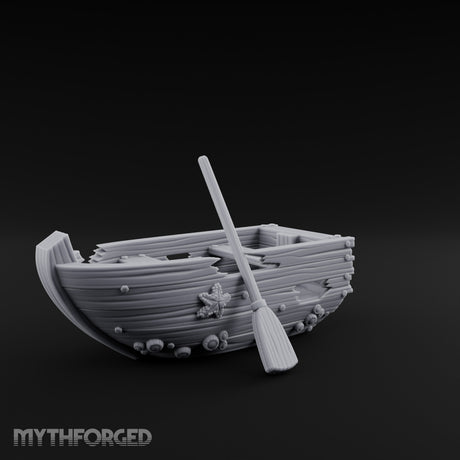 Barnacle-Crusted Plank-Splintered Wrecked Rowing Boat gallery 2
