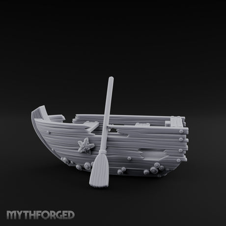 Barnacle-Crusted Plank-Splintered Wrecked Rowing Boat gallery 9