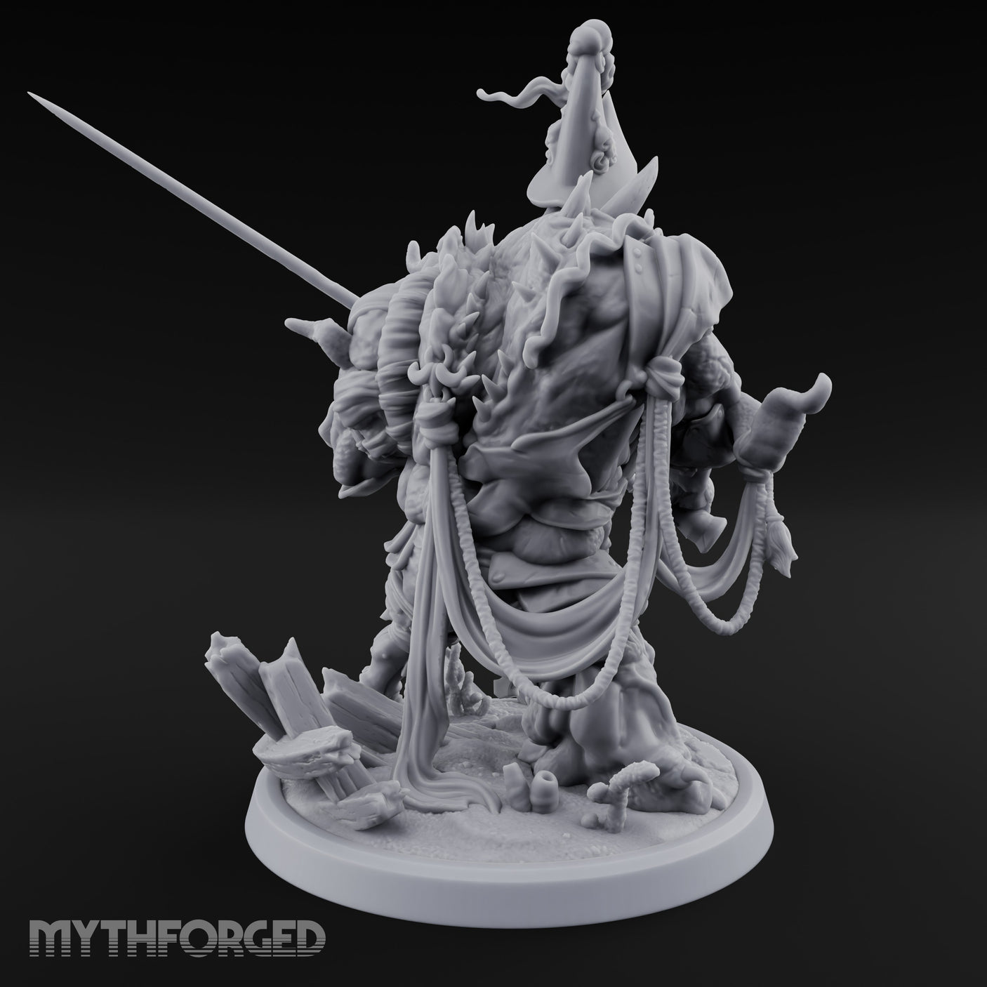 Barnacle Encrusted Dead Sailor A Miniature for Dungeons and Dragons, Pathfinder or other TTRPGs