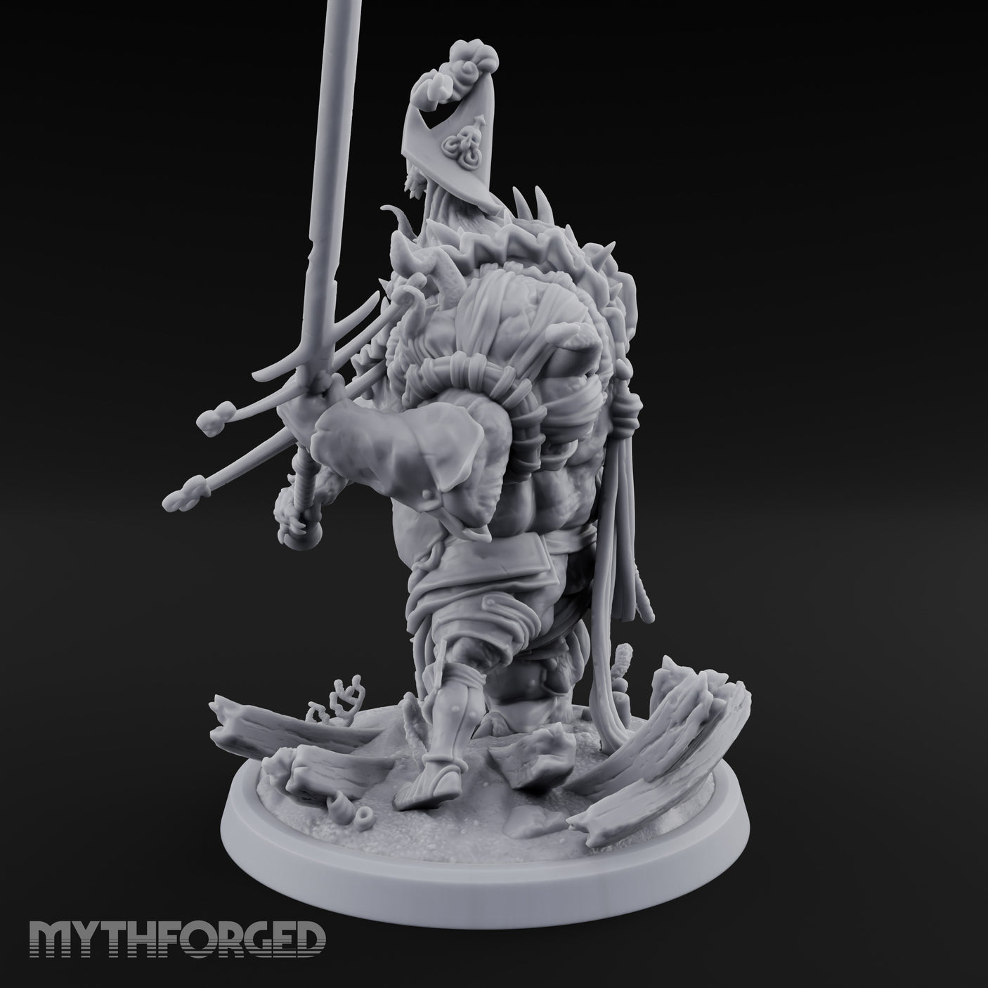 Barnacle Encrusted Dead Sailor A Miniature for Dungeons and Dragons, Pathfinder or other TTRPGs