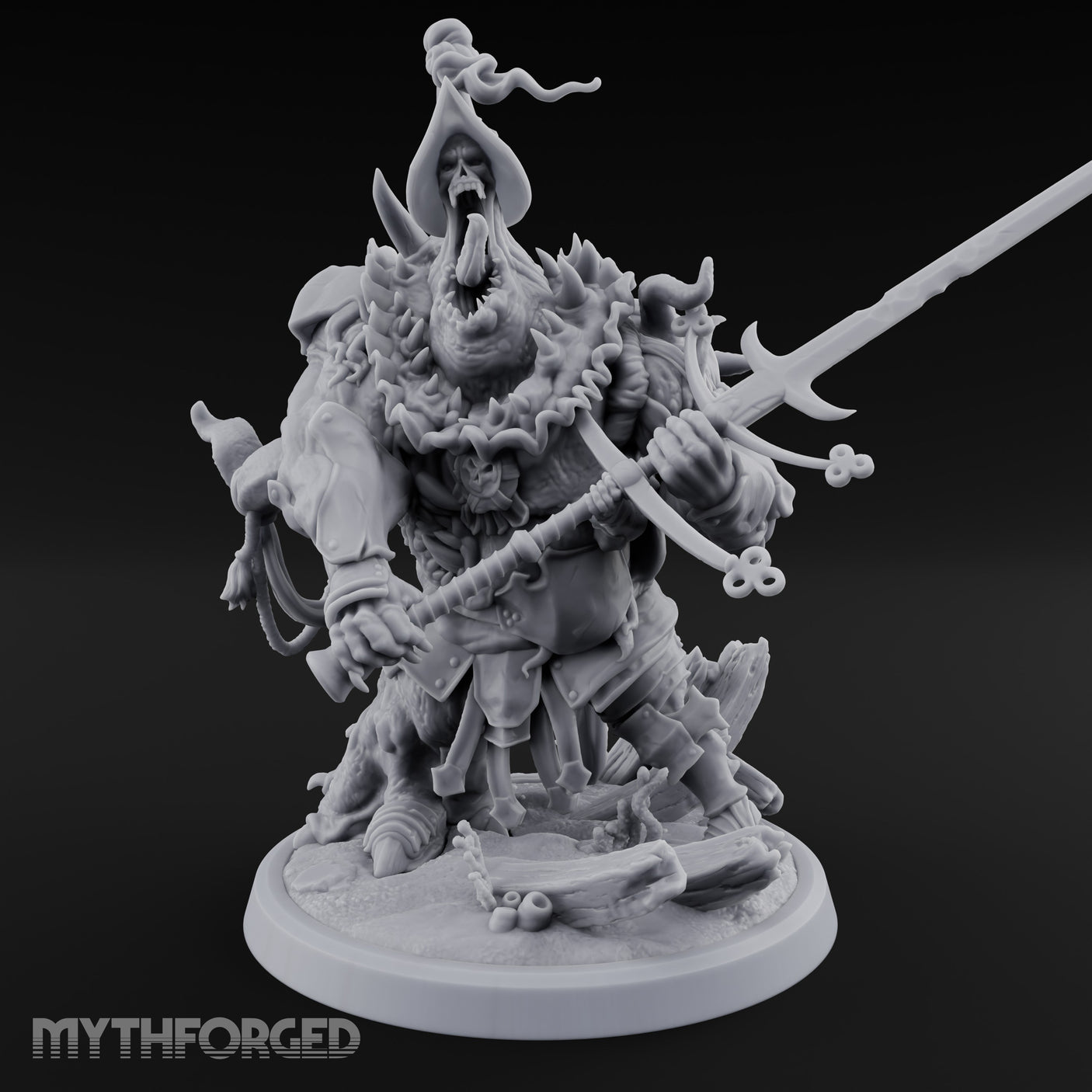 Barnacle Encrusted Dead Sailor A Miniature for Dungeons and Dragons, Pathfinder or other TTRPGs
