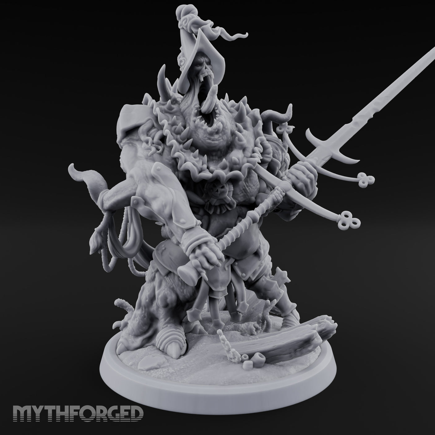 Barnacle Encrusted Dead Sailor A Miniature for Dungeons and Dragons, Pathfinder or other TTRPGs