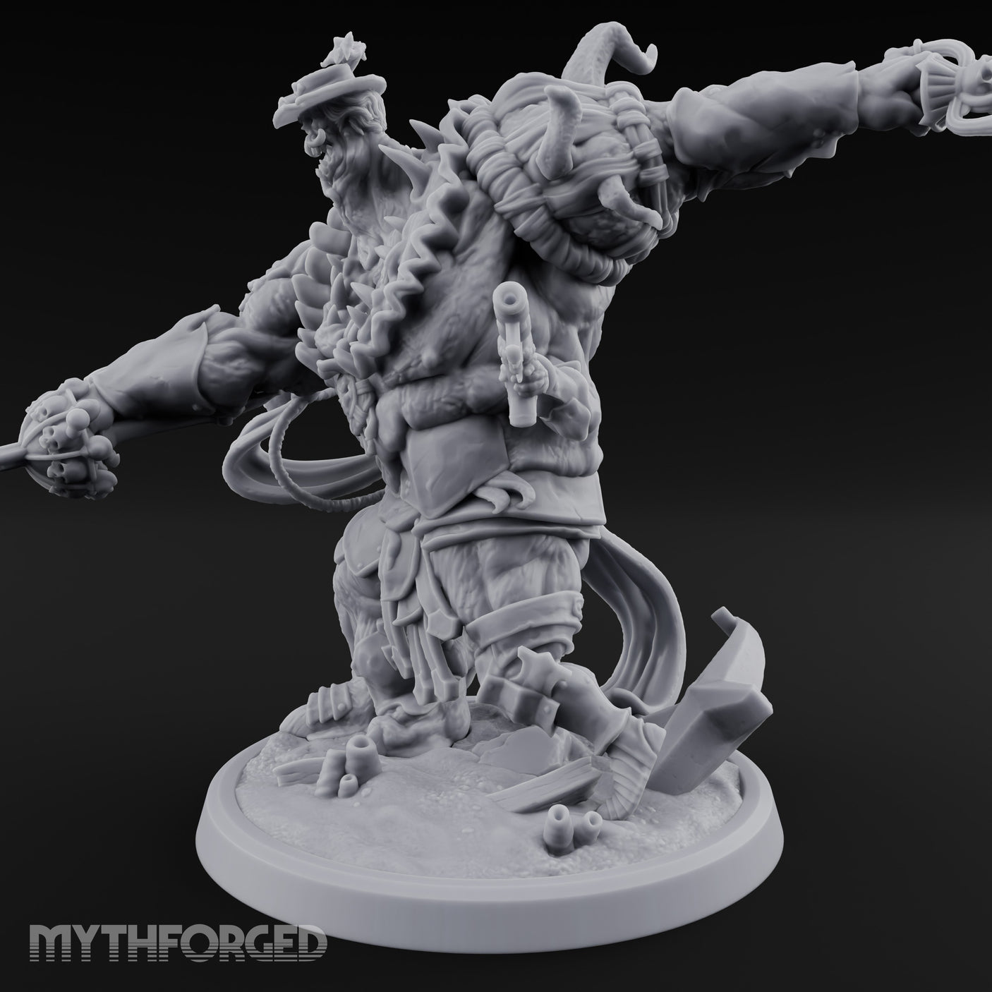Barnacle Encrusted Dead Sailor C Miniature for Dungeons and Dragons, Pathfinder or other TTRPGs