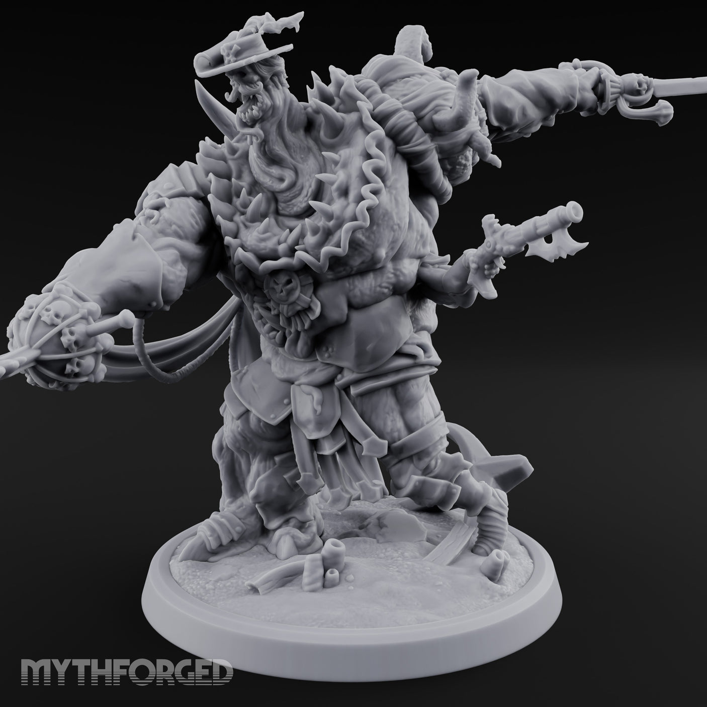 Barnacle Encrusted Dead Sailor C Miniature for Dungeons and Dragons, Pathfinder or other TTRPGs