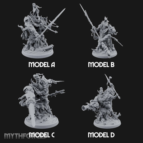 Barnacle Encrusted Dead Sailors Miniature for Dungeons and Dragons, Pathfinder or other TTRPGs