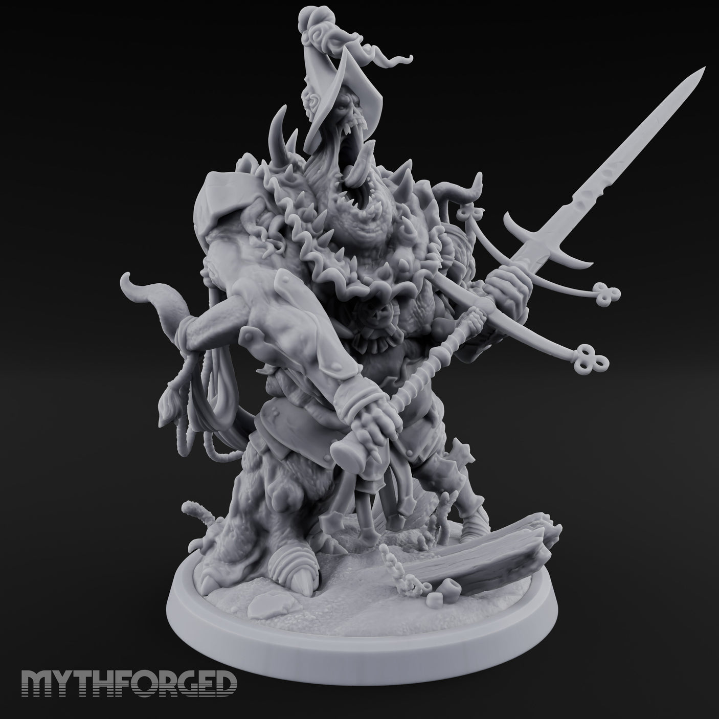 Barnacle Encrusted Dead Sailors Miniature for Dungeons and Dragons, Pathfinder or other TTRPGs
