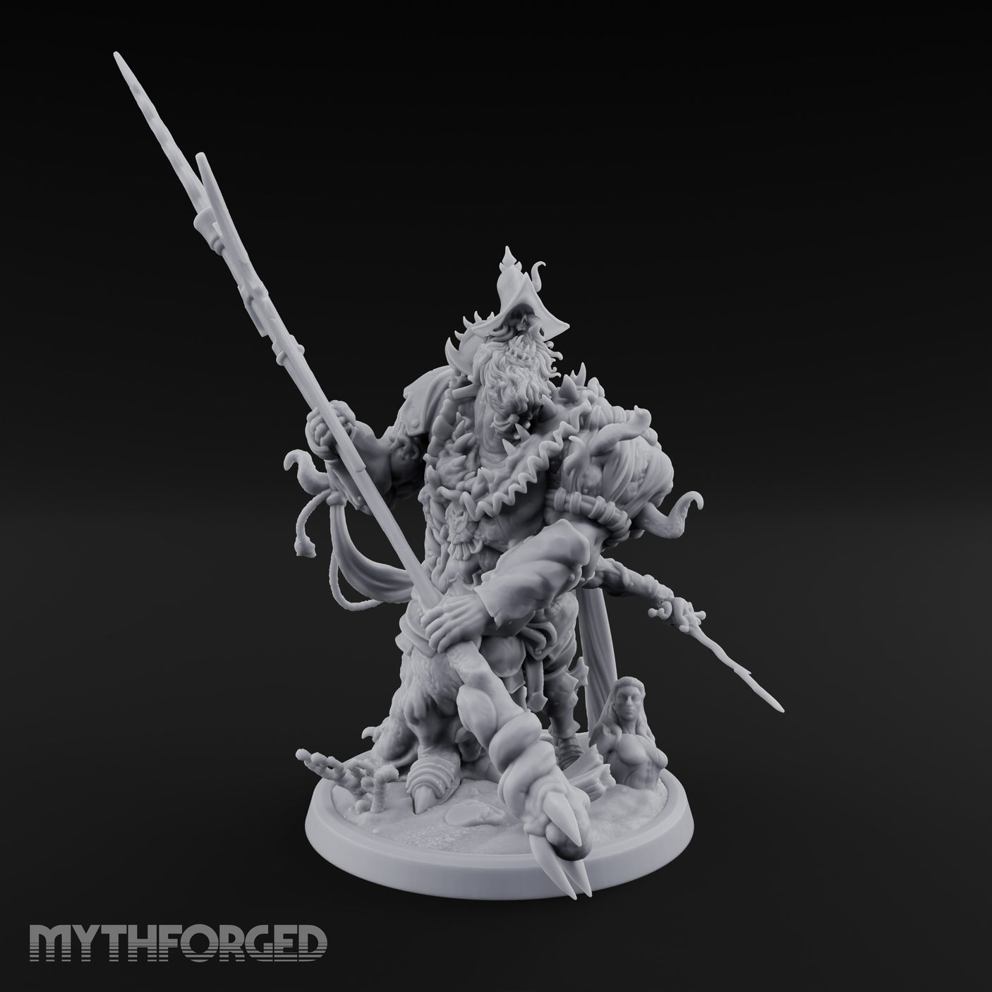 Barnacle Encrusted Dead Sailors Miniature for Dungeons and Dragons, Pathfinder or other TTRPGs