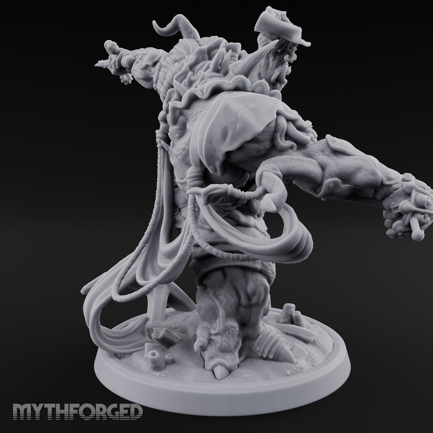 Barnacle Encrusted Dead Sailors Miniature for Dungeons and Dragons, Pathfinder or other TTRPGs