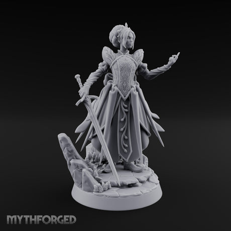 Withering Regard Human Baroness Miniature for Dungeons and Dragons, Pathfinder or other TTRPGs