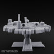 Barrel-Cluttered Cannon-Laden Pirate Leftovers Table Miniature for Dungeons and Dragons, Pathfinder or other TTRPGs