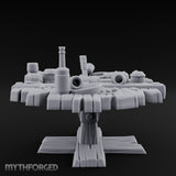 Barrel-Cluttered Cannon-Laden Pirate Leftovers Table Miniature for Dungeons and Dragons, Pathfinder or other TTRPGs