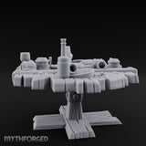 Barrel-Cluttered Cannon-Laden Pirate Leftovers Table Miniature for Dungeons and Dragons, Pathfinder or other TTRPGs