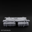 Barrel-Floated Plank-Lashed Swamp Barrel Raft Miniature for Dungeons and Dragons, Pathfinder or other TTRPGs