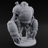 Cobbled Together Golem Barrel Brute Miniature for Dungeons and Dragons, Pathfinder or other TTRPGs