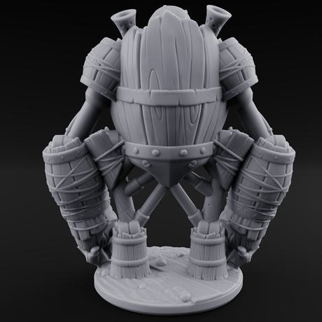 Cobbled Together Golem Barrel Brute Miniature for Dungeons and Dragons, Pathfinder or other TTRPGs