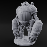 Cobbled Together Golem Barrel Brute Miniature for Dungeons and Dragons, Pathfinder or other TTRPGs