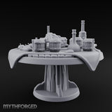 Barrel-Stacked Bottle-Crowded Tavern Market Table Miniature for Dungeons and Dragons, Pathfinder or other TTRPGs