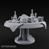 Barrel-Stacked Bottle-Crowded Tavern Market Table Miniature for Dungeons and Dragons, Pathfinder or other TTRPGs