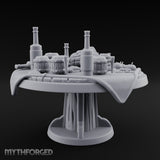 Barrel-Stacked Bottle-Crowded Tavern Market Table Miniature for Dungeons and Dragons, Pathfinder or other TTRPGs